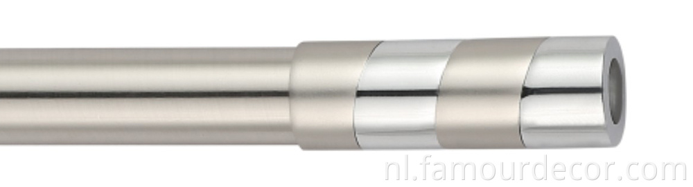 Geometric minimalist head curtain rod